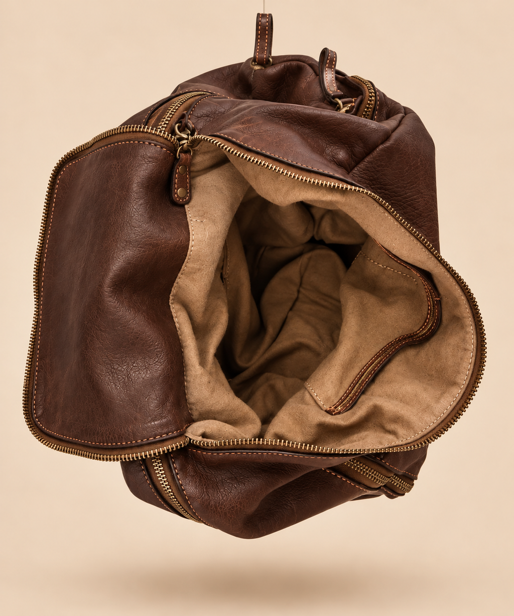 MilanoVera Rover Italian Leather Backpack – Cigar Brown