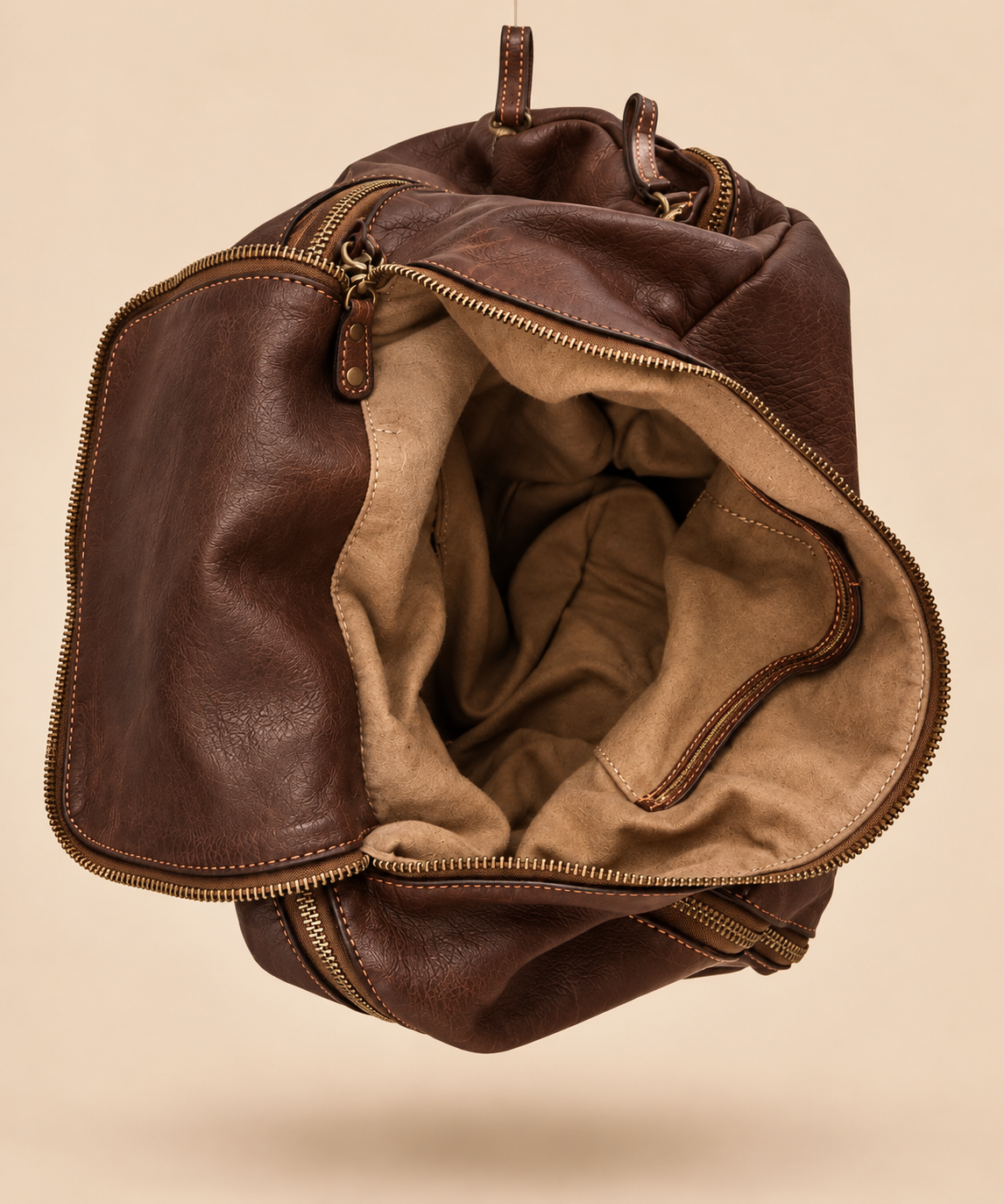 MilanoVera Rover Italian Leather Backpack – Cigar Brown
