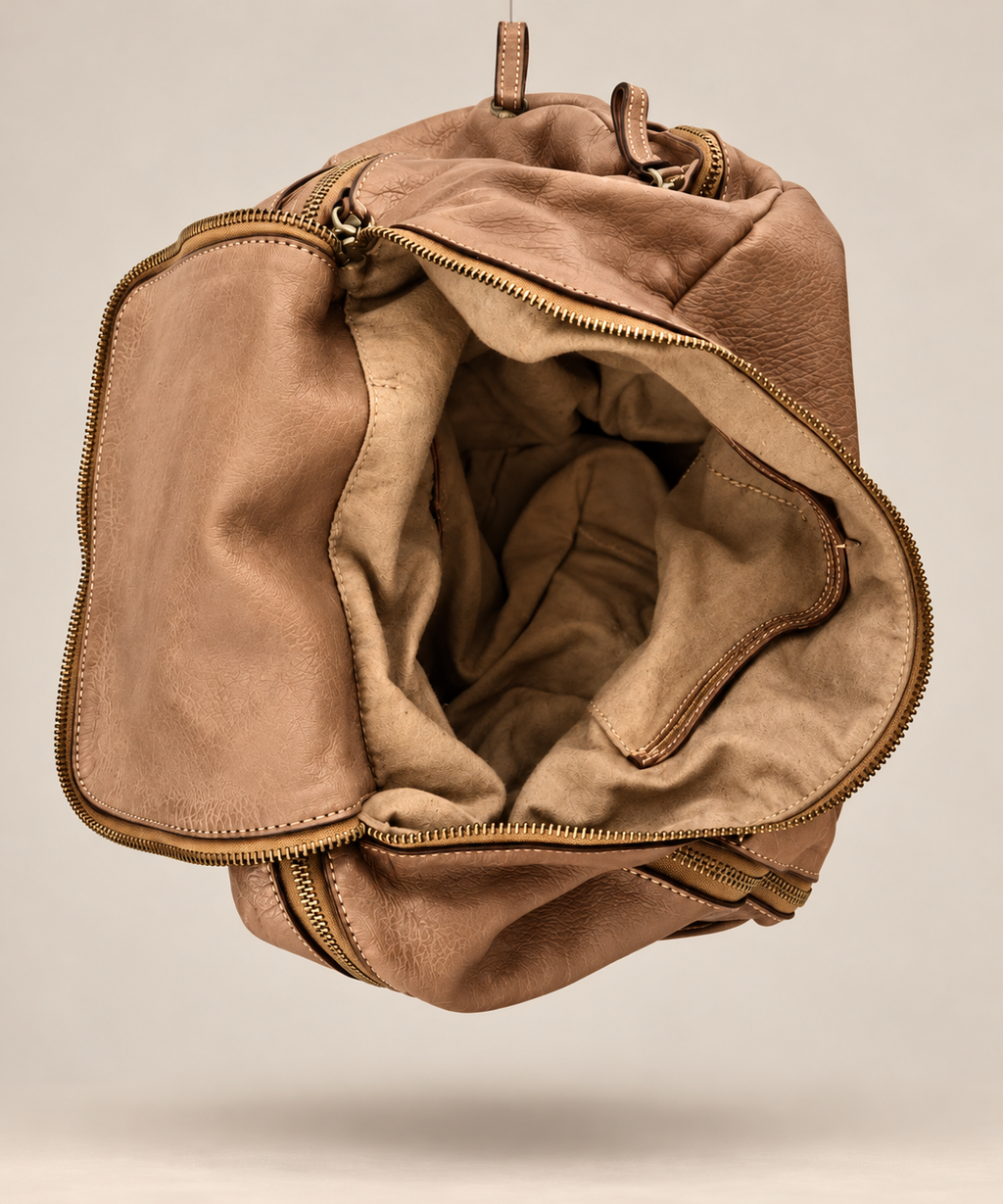MilanoVera Rover Italian Leather Backpack – Vintage Taupe