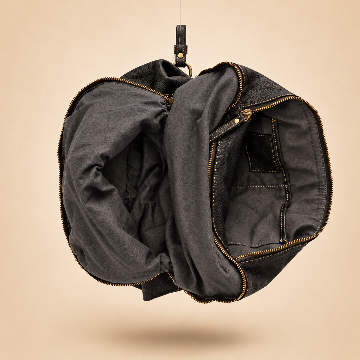 MilanoVera Rover Italian Leather Backpack – Black