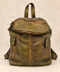 MilanoVera Rover Italian Leather Backpack – Vintage Green