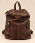 MilanoVera Rover Italian Leather Backpack – Cigar Brown